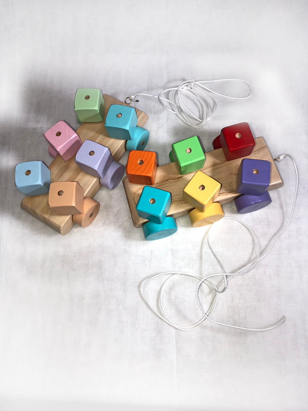 Pull Along Rotating Blocks
