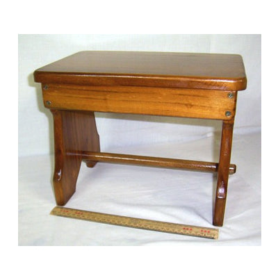 Retangular wooden stool